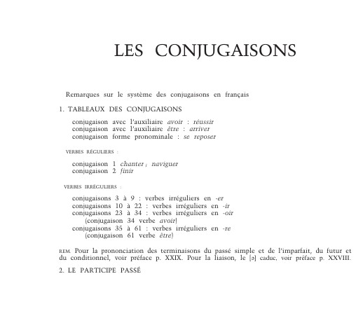 conjugaisons